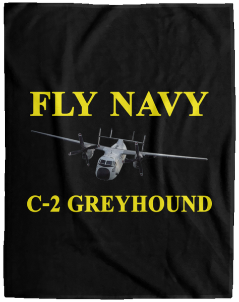 Fly Navy C-2 3 Blanket - Cozy Plush Fleece Blanket - 60x80