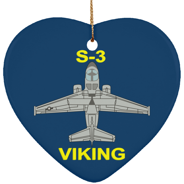 S-3 Viking 11 Ornament - Heart