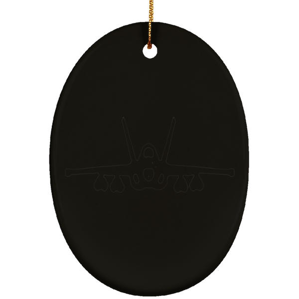 VAQ 132 2 Ornament Ceramic - Oval