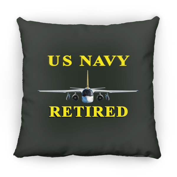 Navy Retired 2 Pillow - Square - 14x14