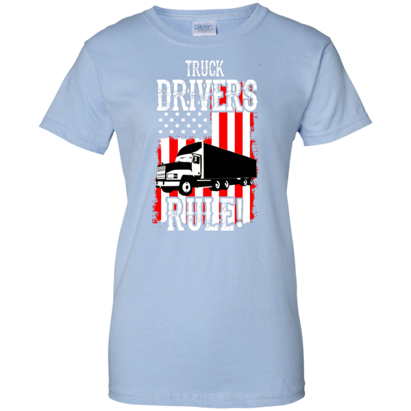 Truck Drivers Rule Ladies' Cotton T-Shirt