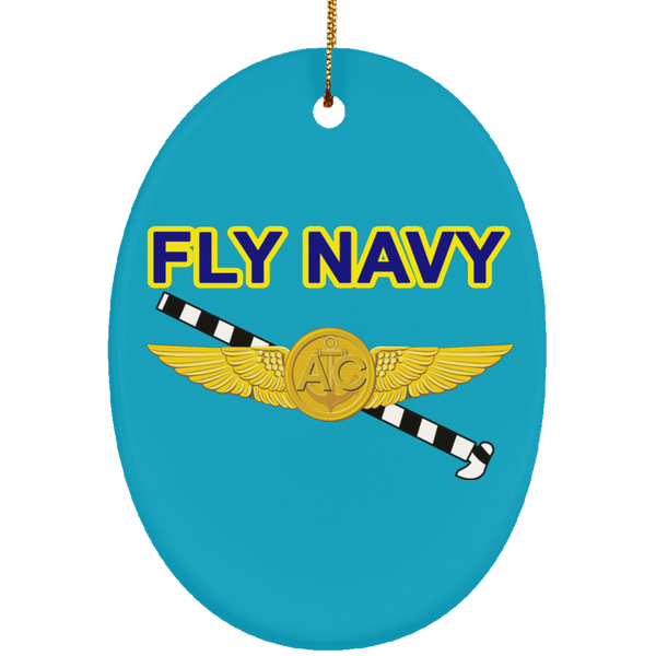 Fly Navy Tailhook 2 Ornament - Oval