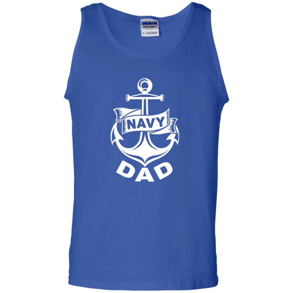 Navy Dad 1 Cotton Tank Top