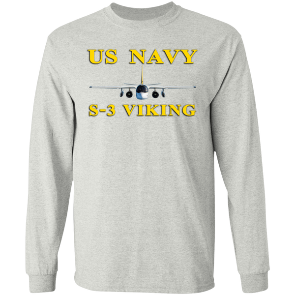 US Navy S-3 3 LS Ultra Cotton T-Shirt