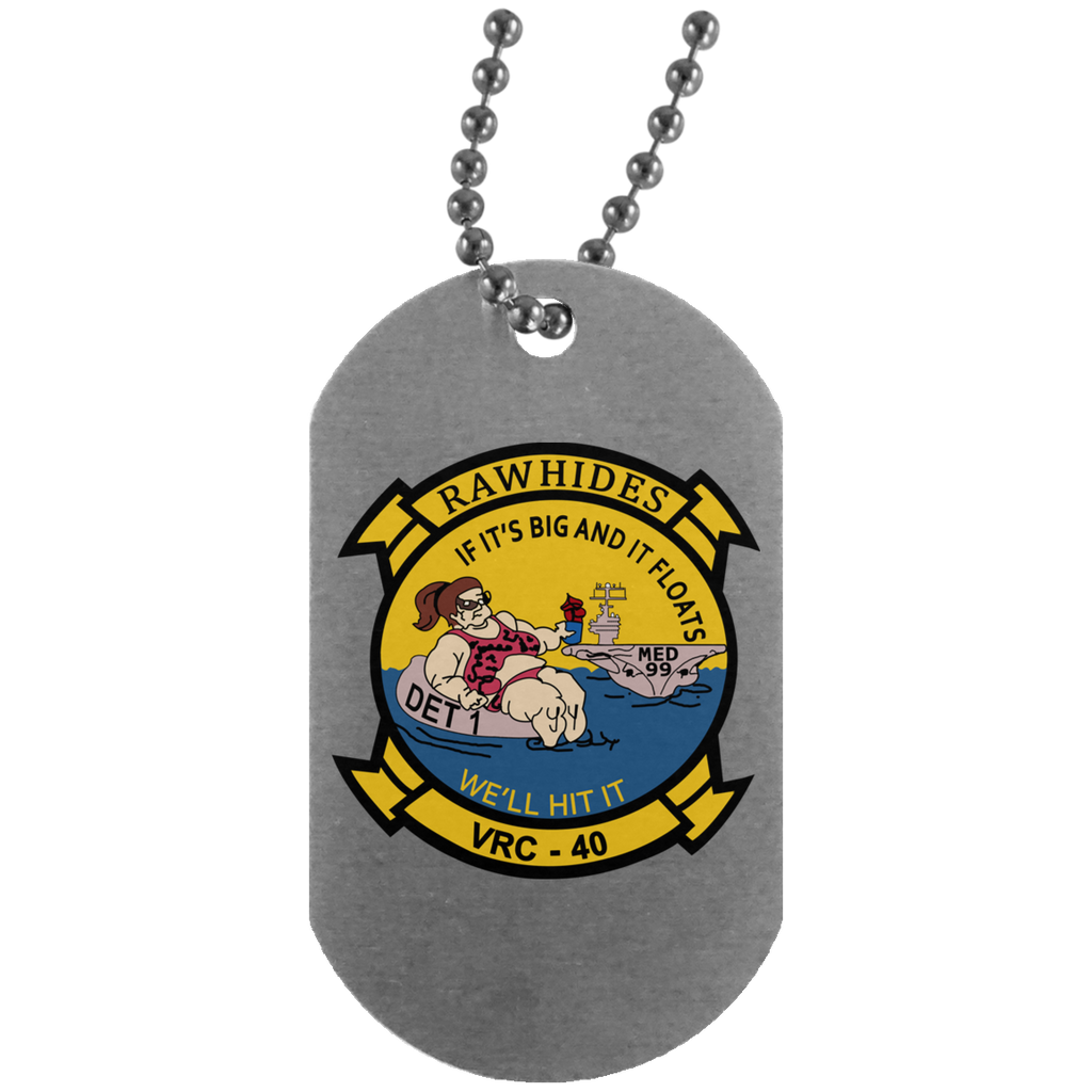 VRC 40 Det 1 2 Dog Tag - Silver