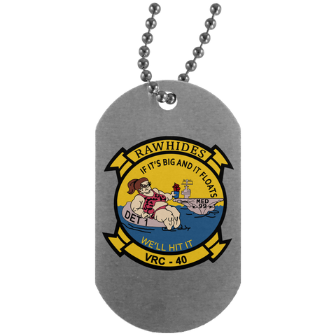 VRC 40 Det 1 2 Dog Tag - Silver