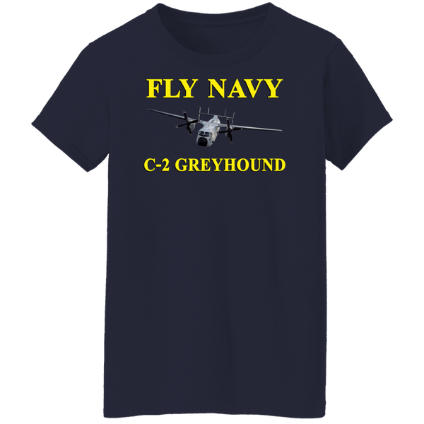 Fly Navy C-2 3 Ladies' Cotton T-Shirt