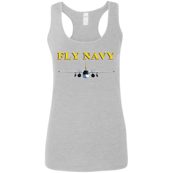 Fly Navy S-3 4 Ladies' Softstyle Racerback Tank