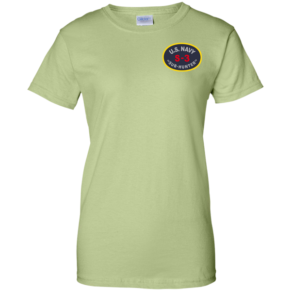 S-3 Sub Hunter 1 Ladies Custom Cotton T-Shirt