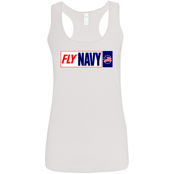 Fly Navy 1 Ladies' Softstyle Racerback Tank