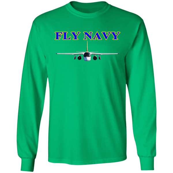 Fly Navy S-3 2 LS Ultra Cotton T-Shirt