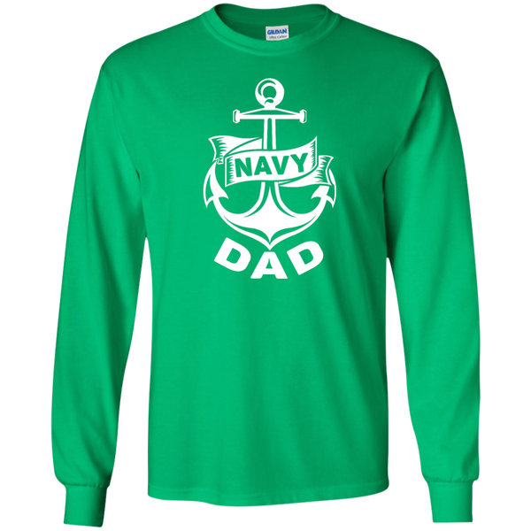 Navy Dad 1 LS Ultra Cotton Tshirt