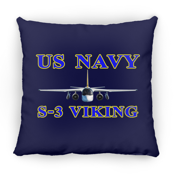 US Navy S-3 1 Pillow - Square - 16x16