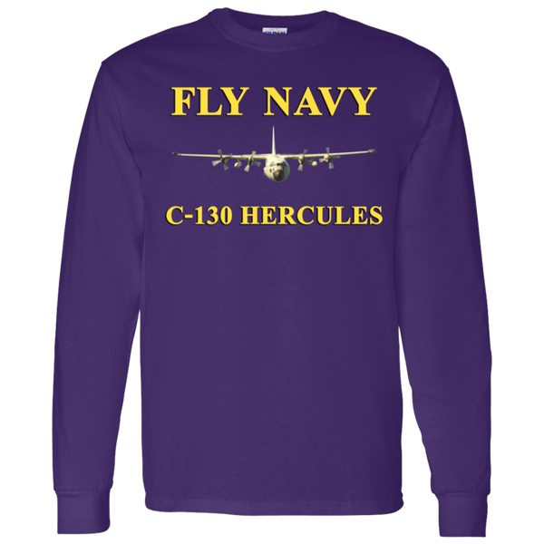 Fly Navy C-130 3 LS Ultra Cotton T-Shirt