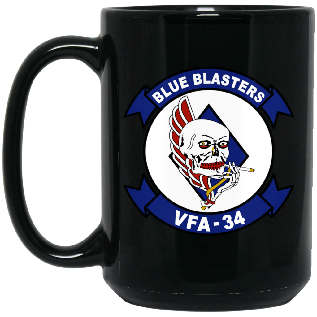 VFA 34 1 Black Mug - 15oz