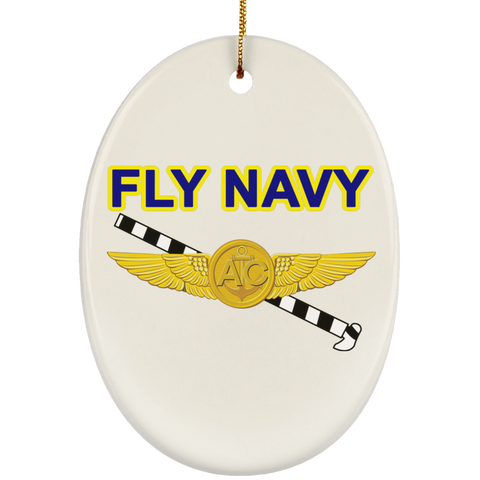 Fly Navy Tailhook 2 Ornament - Oval