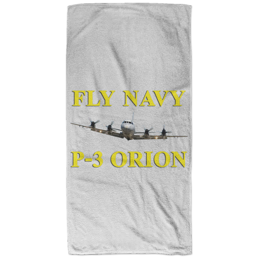 Fly Navy P-3 3 Bath Towel - 32x64