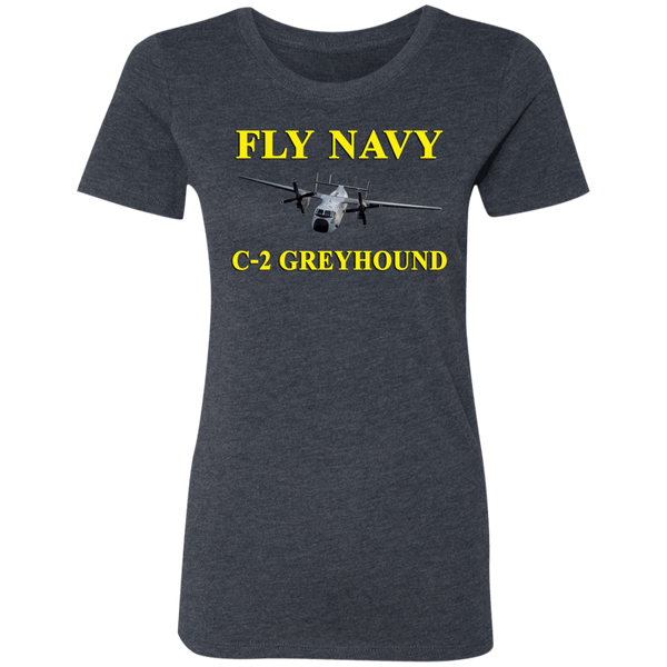 Fly Navy C-2 3 Ladies' Triblend T-Shirt