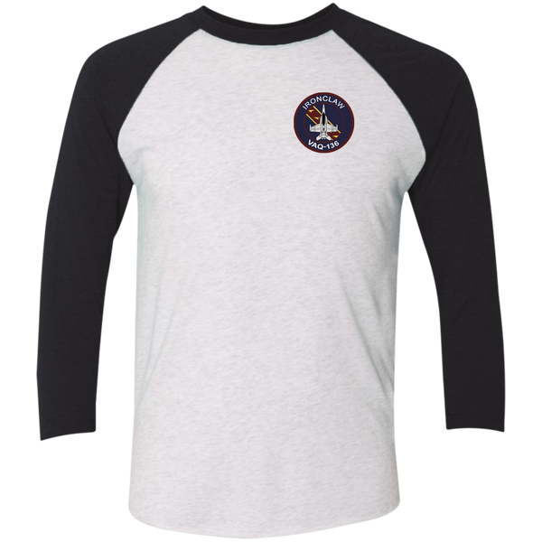 VAQ 136 5c Baseball Raglan T-Shirt