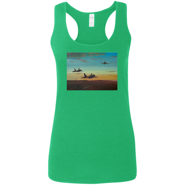 Time To Refuel Ladies' Softstyle Racerback Tank