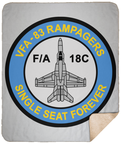 VFA 83 3 VPM Cozy Plush Fleece Blanket -  Blanket - Sherpa 50x60