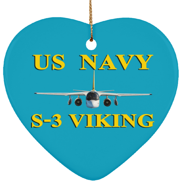 US Navy S-3 3 Ornament - Heart