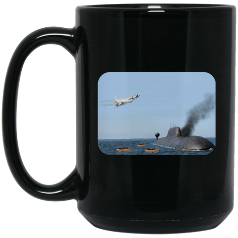 Abandon Ship Black Mug - 15oz