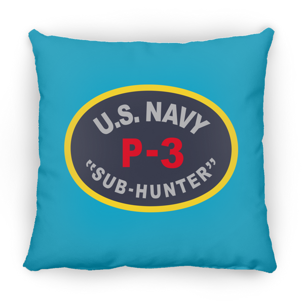 P-3 Sub Hunter Pillow - Square - 14x14