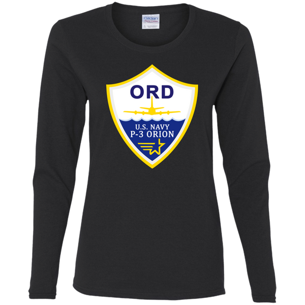 P-3 Orion 3 ORD Ladies' Cotton LS T-Shirt