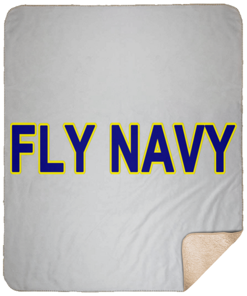 Fly Navy 2 Blanket - Sherpa 50x60