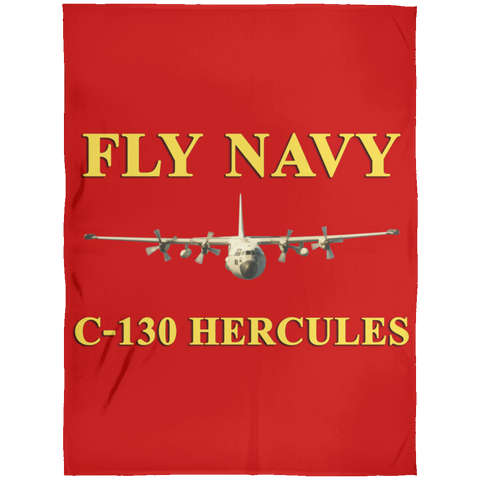 Fly Navy C-130 3 Blanket - Arctic Fleece Blanket 60x80