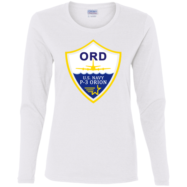 P-3 Orion 3 ORD Ladies' Cotton LS T-Shirt