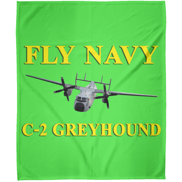 Fly Navy C-2 3 Blanket - Arctic Fleece Blanket 50x60