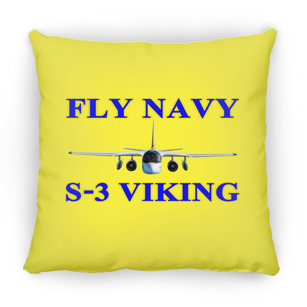 Fly Navy S-3 1 Pillow - Square - 14x14