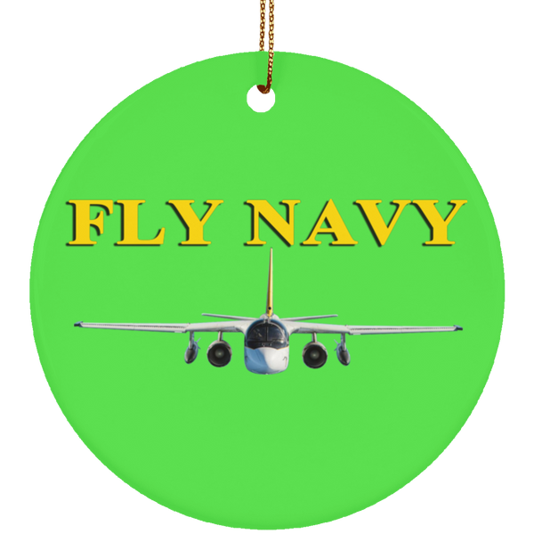 Fly Navy S-3 4 Ornament – Circle