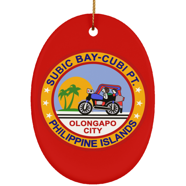 Subic Cubi Pt 03 Ornament - Oval