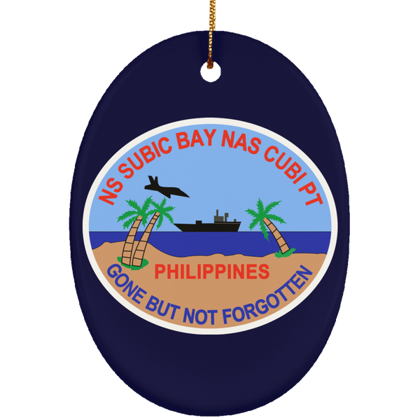 Subic Cubi Pt 08 Ornament - Oval