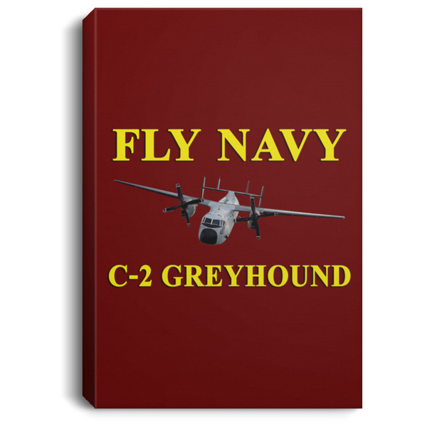 Fly Navy C-2 3 Canvas - Portrait .75in Frame