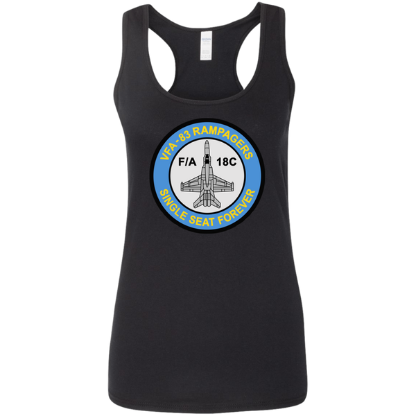 VFA 83 3 Ladies' Softstyle Racerback Tank