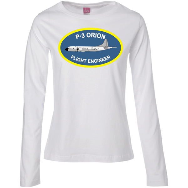 P-3 Orion 4 FE Ladies' LS Cotton T-Shirt