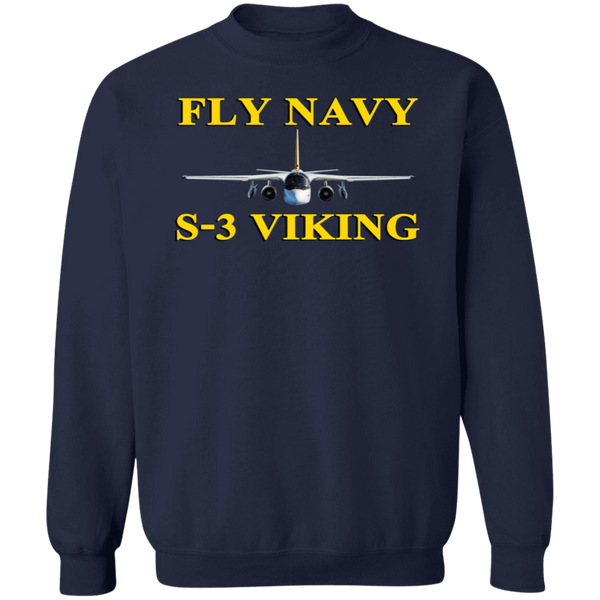 Fly Navy S-3 3 Crewneck Pullover Sweatshirt