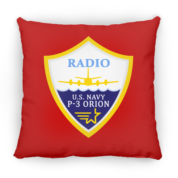 P-3 Orion 3 Radio Pillow - Square - 14x14