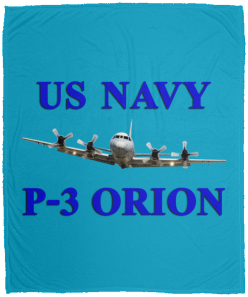 US Navy P-3 1 Blanket - Cozy Plush Fleece Blanket - 50x60