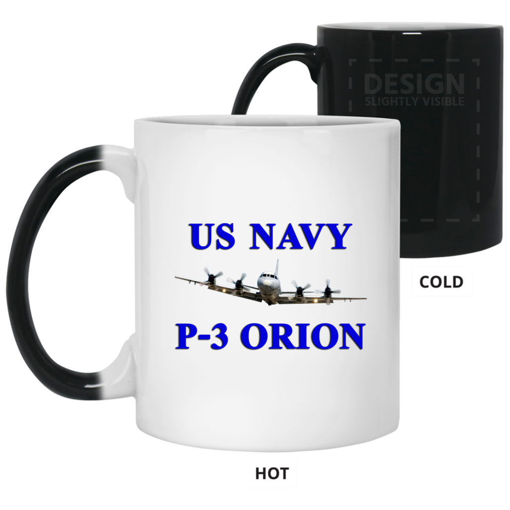 US Navy P-3 1 Color Changing Mug - 11oz