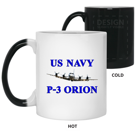 US Navy P-3 1 Color Changing Mug - 11oz