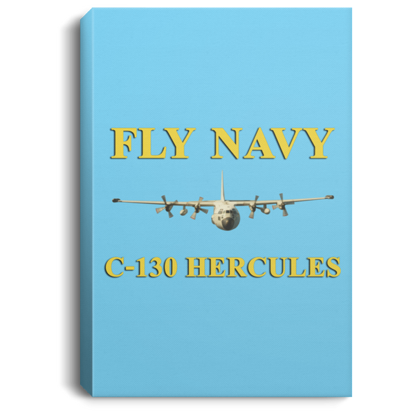 Fly Navy C-130 3 Canvas -  Portrait .75in Frame