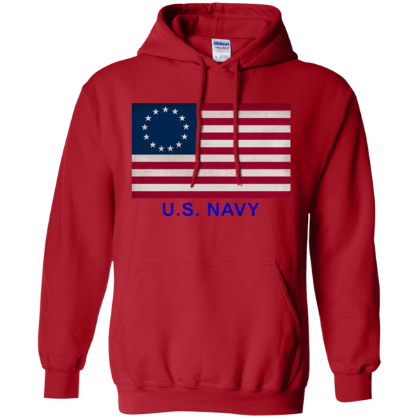 Betsy Ross USN 1 Pullover Hoodie