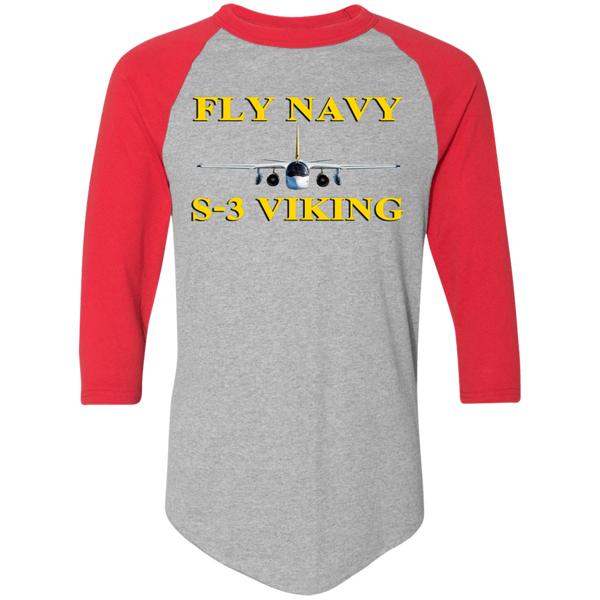 Fly Navy S-3 3 Colorblock Raglan Jersey