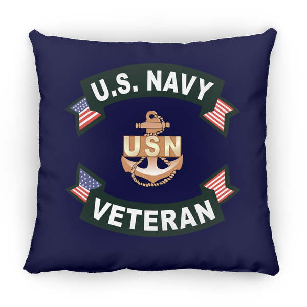 Navy Vet 1 Pillow - Square - 14x14