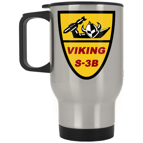 S-3 Viking 1 Silver Stainless Travel Mug